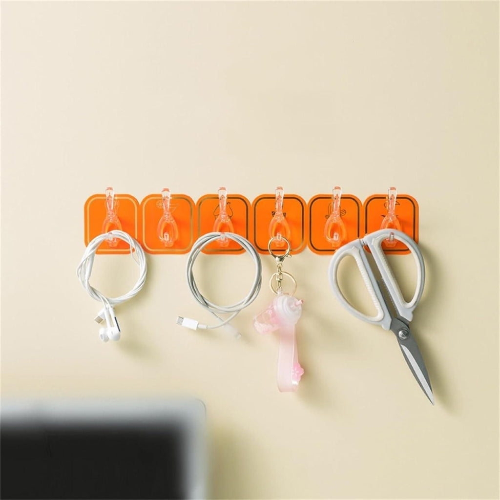 Multifunctional Diamond Stick Wall Hook (Pack of 5)