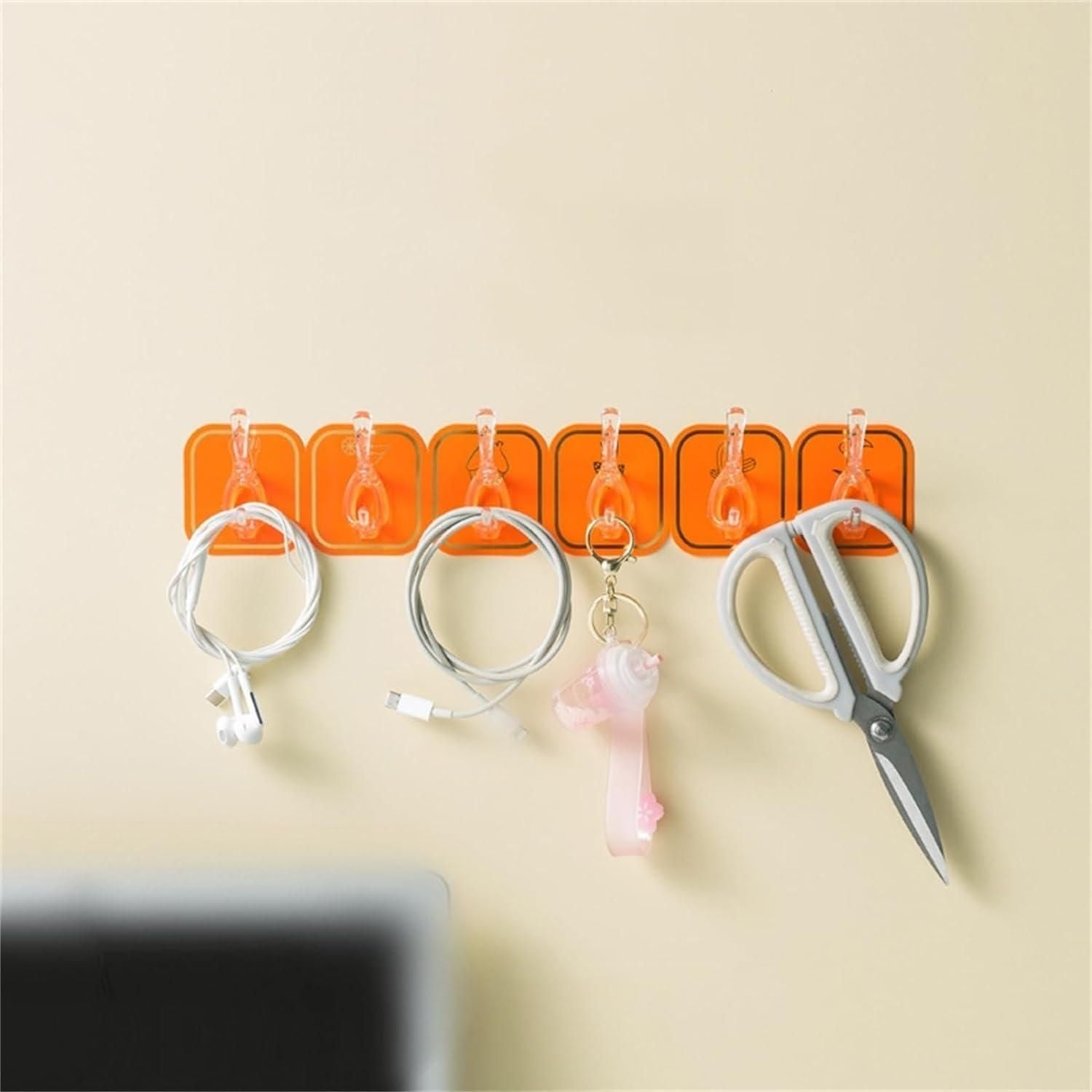 Multifunctional Diamond Stick Wall Hook (Pack of 5)