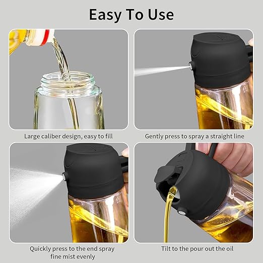 2-in-1 Oil Spray & Pour Bottle