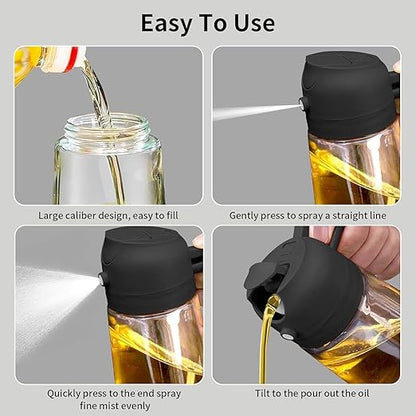 2-in-1 Oil Spray & Pour Bottle
